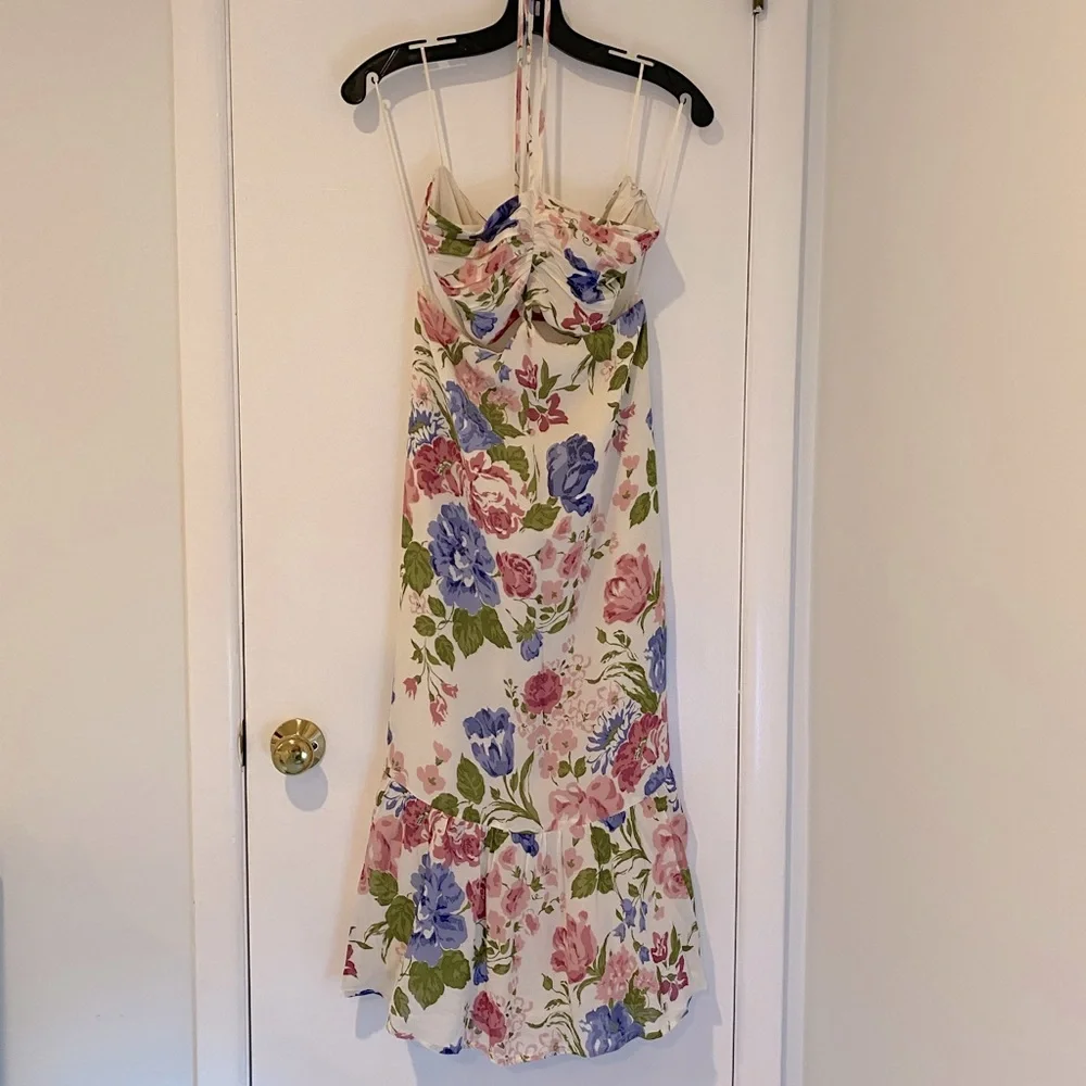 Reformation Riya Cutout Floral Print Midi Dress - Picture 5 of 10